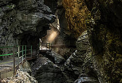 Nahaufnahme der Breitachklamm.
