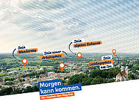 Flyer der VR-Bank Rottal-Inn, um Mitarbeiter zu werben.