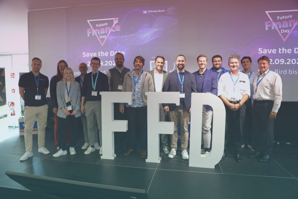 Gruppenbild vom Future Finance Day 2025 in Nürnberg.