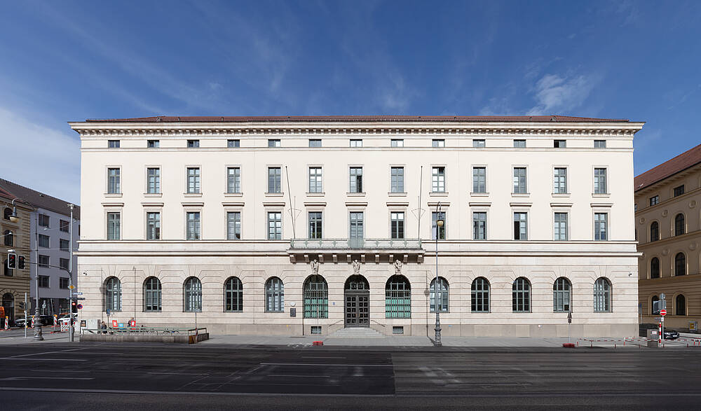 Außenansicht der Bundesbank-Hauptverwaltung Bayern in München.