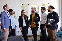 Das Team Innovationsmanagement der VR Bank Metropolregion Nürnberg um Teamleiter Fabian Schneider (re.).